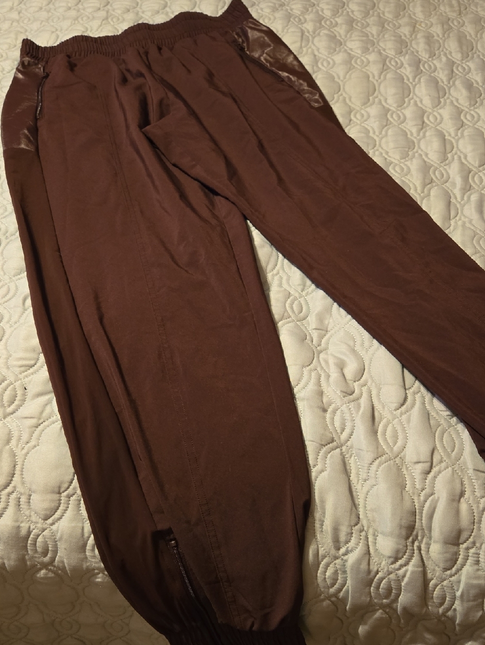 Victoria Sport Burgandy Track Joggers